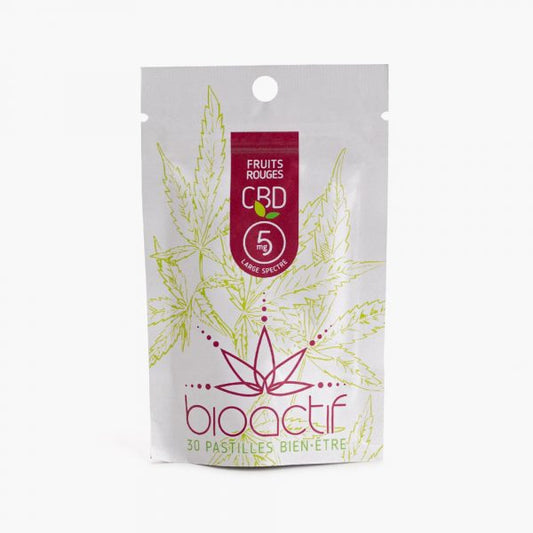 BIOACTIF Pastilles biologiques de CBD (30 x 5mg)Retrouvez les pastilles de CBD 5mg (Cannabidiol) BIOACTIF : un moyen de profiter du CBD sans avoir à utiliser de l’huile ou des capsules difficiles à avaler, tout enGROOVLYGROOVLYCBDBIOACTIF Pastilles biologiques de CBD (30