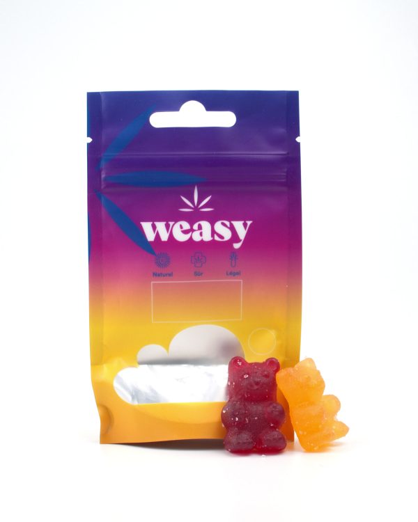 Weasy Oursons 2X 20MG D9 THC – Multi FruitsCraquez pour les Oursons Weasy, une alliance gourmande et puissante de D9 et de CBD pour une expérience intense et relaxante ! Chaque ourson contient 20 mg de D9 et GROOVLYGROOVLYCBDWeasy Oursons 2X 20MG D9 THC – Multi Fruits