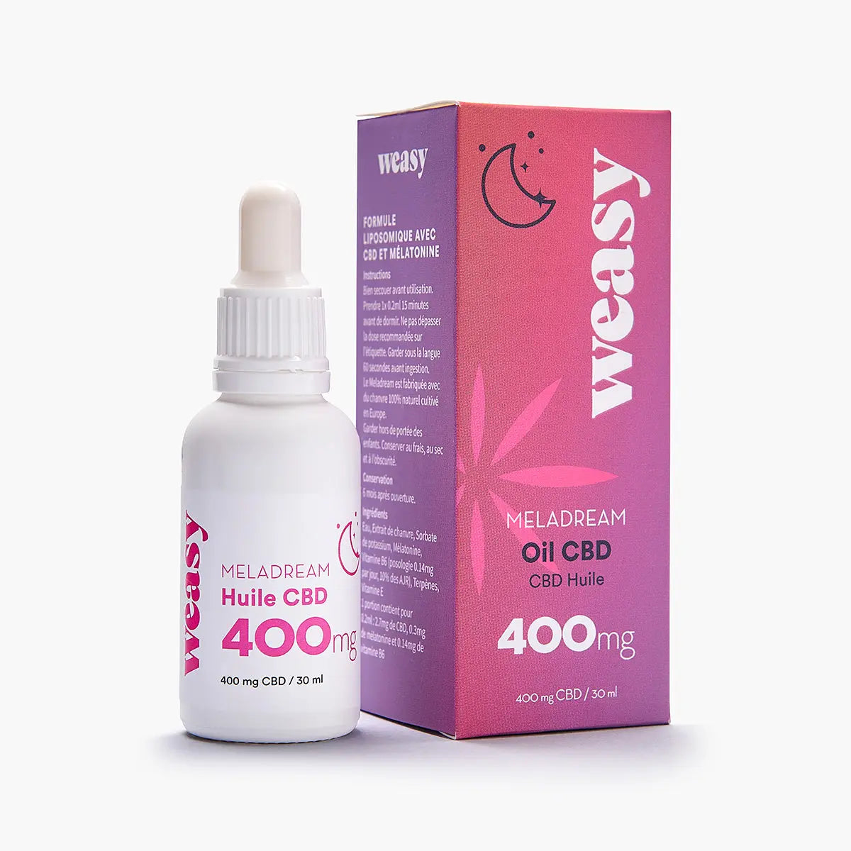 Weasy Meladream – SommeilDescription
Passez des nuits paisibles avec l’huile de CBD MELADREAM !
Les laboratoires Weasy vous propose l’huile de CBD MELADREAM spécialement conçue pour amélioreGROOVLYGROOVLYCBDWeasy Meladream – Sommeil